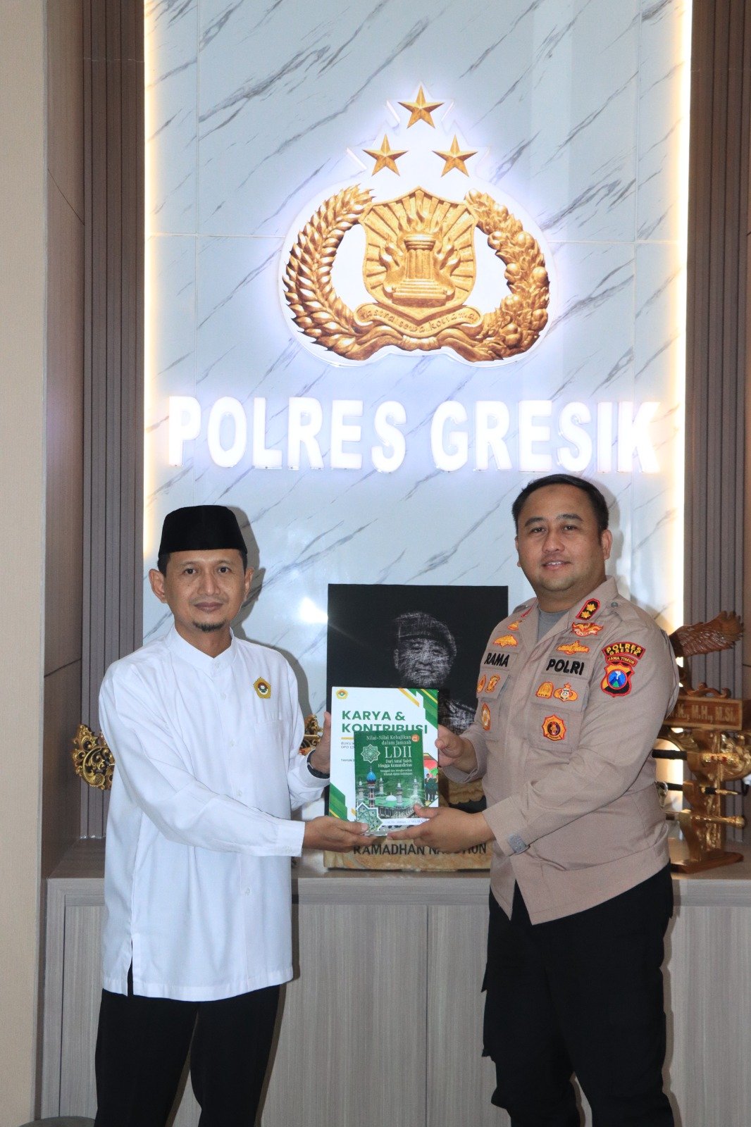 Kapolres Gresik Terima Silaturahmi DPD LDII, Perkuat Sinergi Jaga Kamtibmas