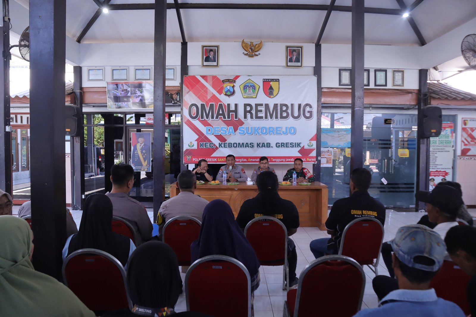Perkuat Kamtibmas Berbasis Musyawarah, Ditbinmas Polda Jatim Asistensi Omah Rembug di Polres Gresik