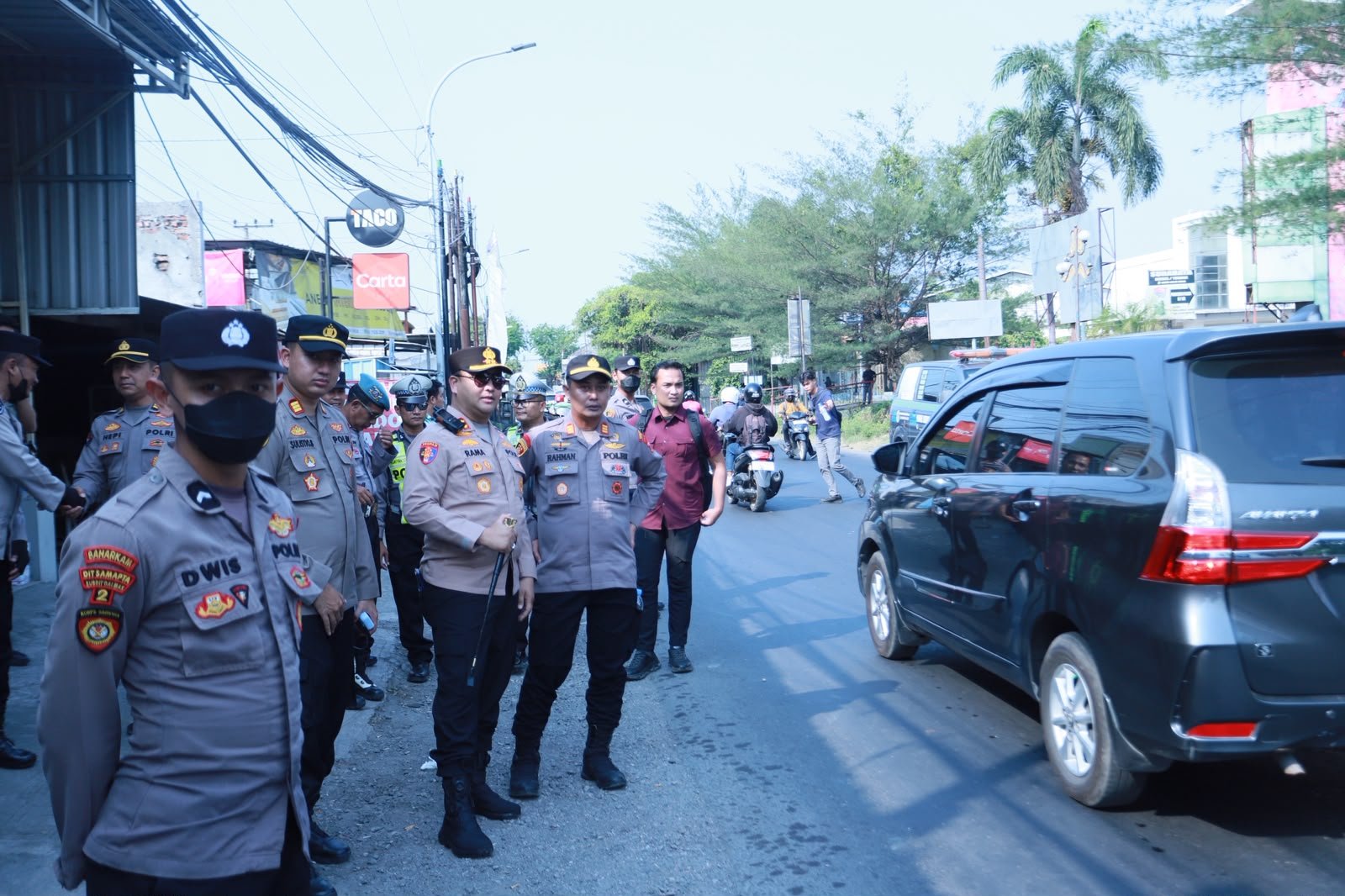 Jaga Kondusivitas, Polres Gresik Perketat Penyekatan Perbatasan Gresik-Surabaya di Menganti