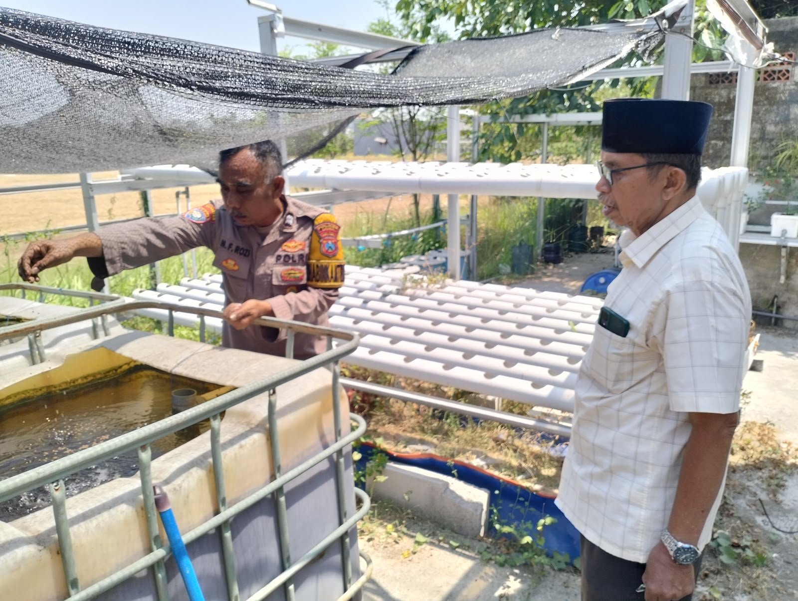 Optimalkan Potensi Lokal, Polsek Manyar Dampingi Pembudidaya Ikan Nila Desa Suci