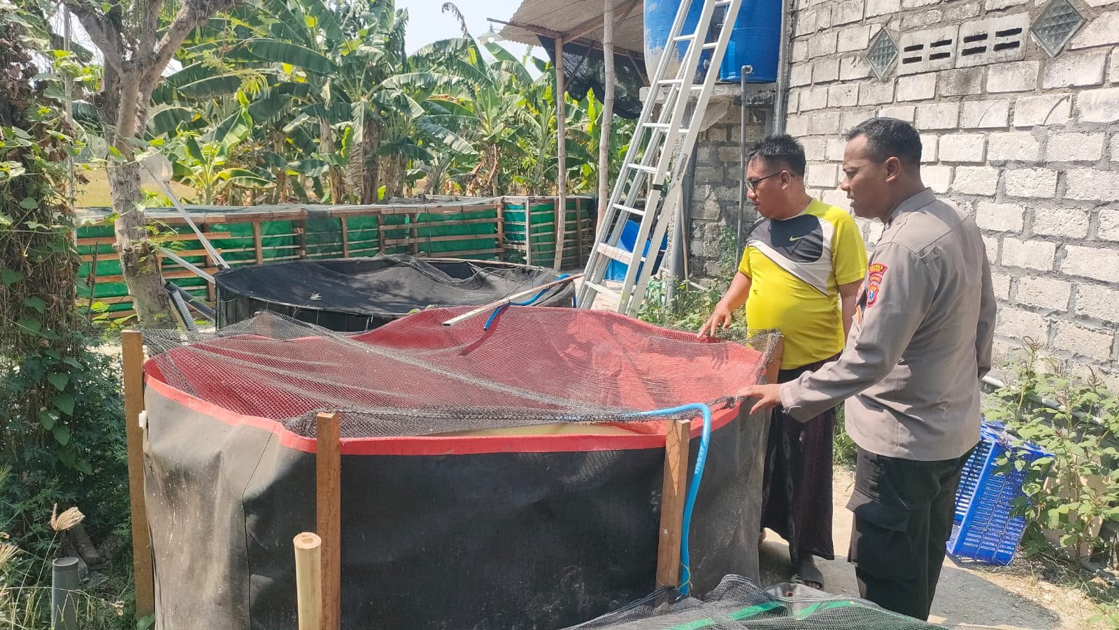 Tak Hanya Kamtibmas, Polsek Sidayu Aktif Kawal Pemberdayaan Pangan di Desa Ngawen